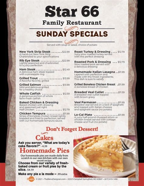 star66.com|Daily specials .